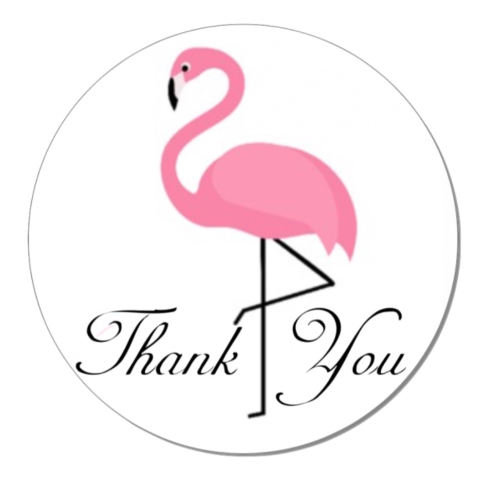 30 2.5” Flamingo Stickers ADD ON ONLY PRICE-FIRM - Picture 3 of 3